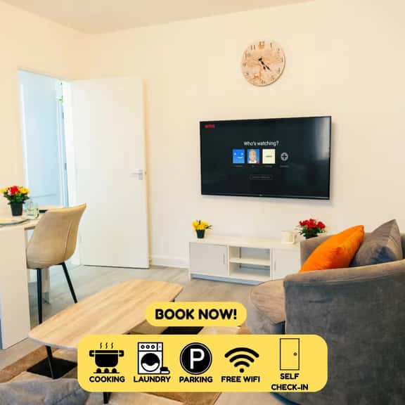 Cozy 2BR Flat Near Cardiff City Centre | Stadium| Shops | Uni - Image 1