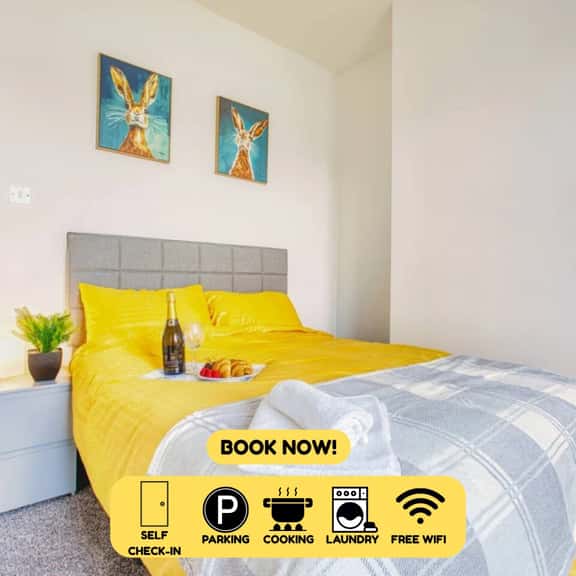 Modern 3-Bed Home Sleeps 6 with Parking & Fast WiFi Perfect for Contractors & Long Stays - Image 1