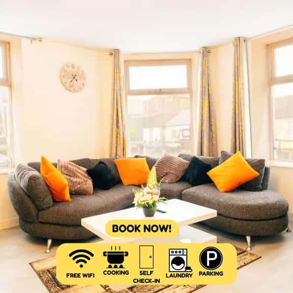 Stylish 3-Bed Flat Near Cardiff City Centre & Uni - Image 1